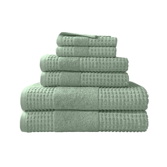 Martex Expression Air Sculpted 6-Piece Towel Set, Sage