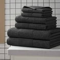 thumbnail image 1 of Martex Expression Air Sculpted 6-Piece Towel Set, Washed Black, 1 of 4