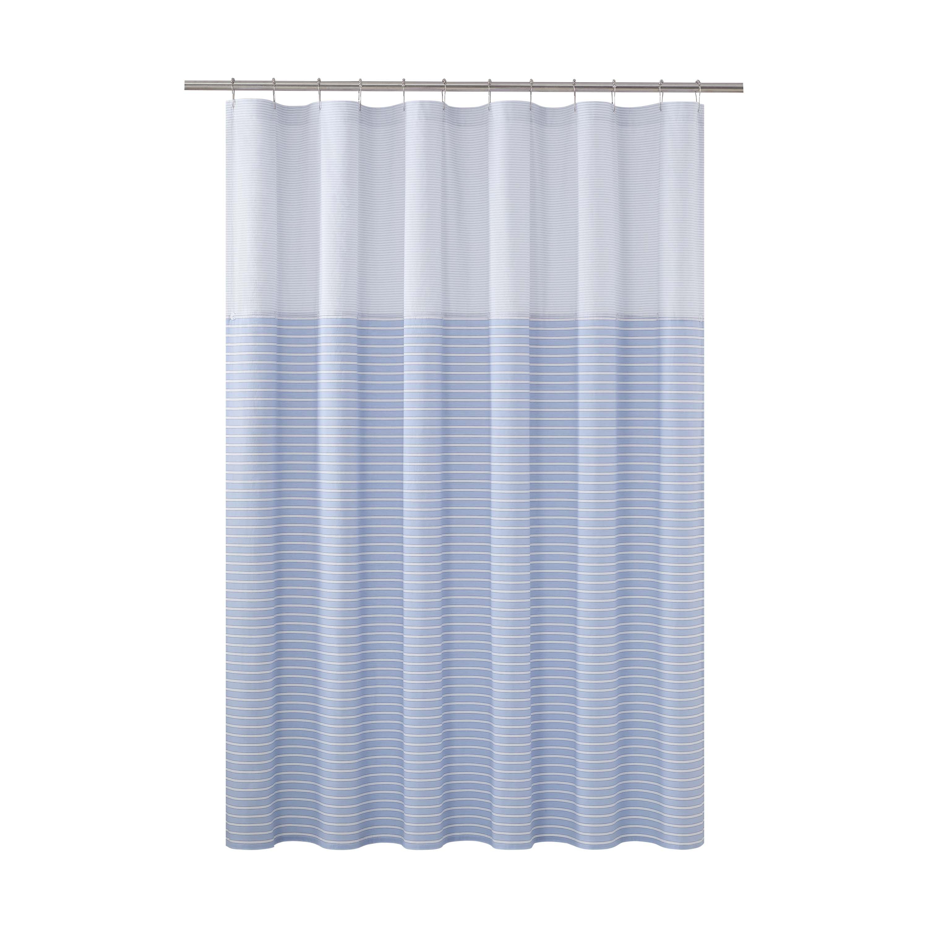 Martex Expression Crosby Shower Curtain, 72" x 72", Blue