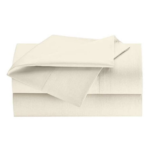Martex Flat Sheet,109 in L,Bone 1A05260