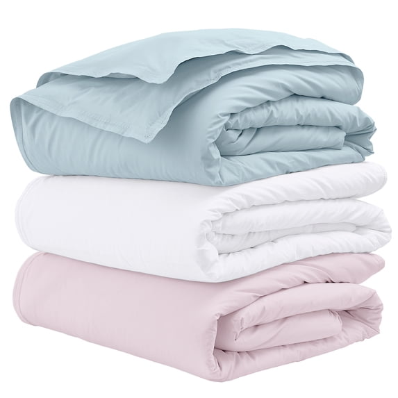 Martex Love Supima Cotton Solid Comforter Set, Light Blue, King