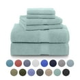 thumbnail image 1 of Martex 6-Piece 100% Ringspun Cotton Towel Set, Quick Dry Soft & Absorbent, Light Blue, 1 of 8
