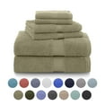 thumbnail image 1 of Martex 6-Piece 100% Ringspun Cotton Towel Set, Quick Dry Soft & Absorbent, Green, 1 of 8