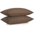 thumbnail image 1 of Martex Pillowcases (Dark Brown) | Set of 4 – Standard Size 30" x 20" |Soft & Durable Cotton Blend | Hotel Quality Pillow Covers | Machine Washable, Wrinkle-Resistant Bed Pillowcases, 1 of 1