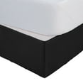 thumbnail image 1 of Martex Queen Bed Skirt | Inverted Pleat Microfiber | 15" Drop Easy Care | Black, 1 of 3