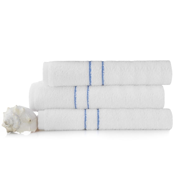 Martex Resort Cotton Blend Solid Pool Towel, White, 3-Pack