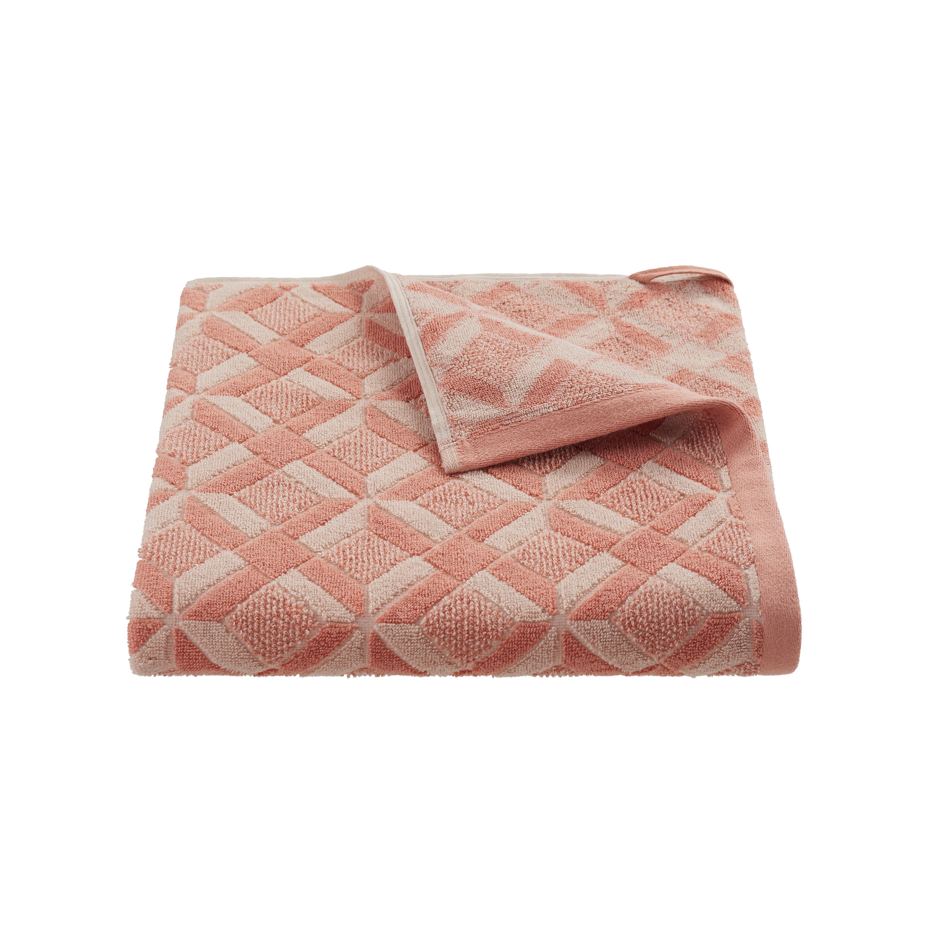 Martex Restore Geo Bath Towel, 30" x 56", Clay