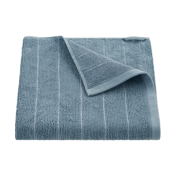 Martex Restore Slub Stripe Bath Towel, 30" x 56", Blue