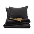 thumbnail image 1 of Martex 3-Piece Full/Queen Reversible Comforter Set | Super Soft Lightweight | Ebony/Khaki, 1 of 9