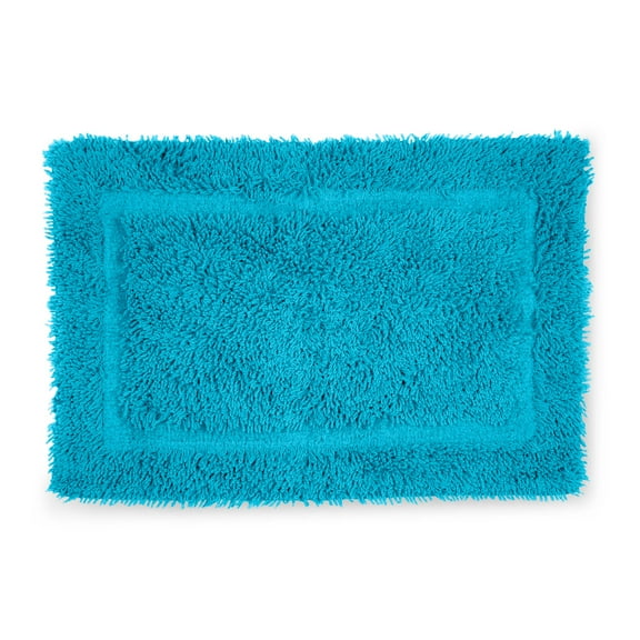 Martex Cotton Bath Rug | Ringspun Soft & Absorbent Non-Slip Quick-Dry Bathroom Mat | Aqua