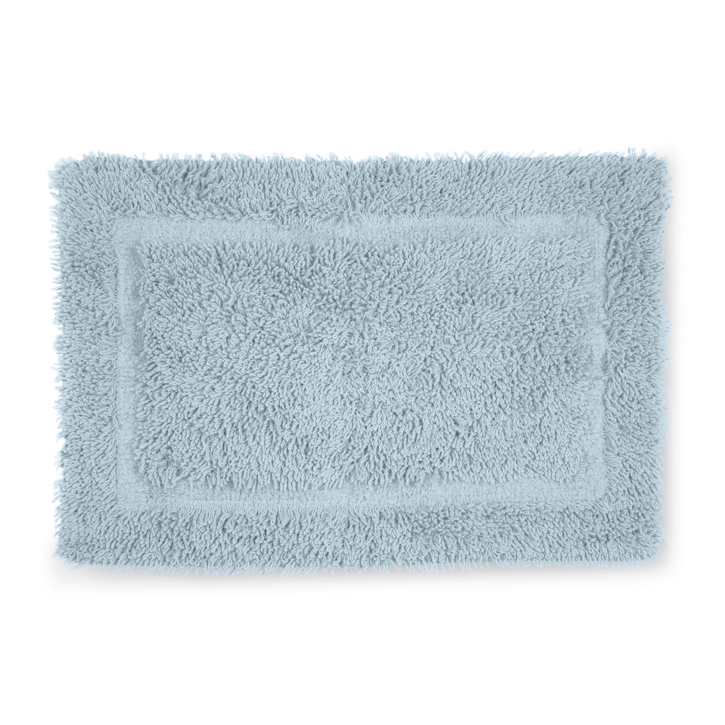 Martex Cotton Bath Rug | Ringspun Soft & Absorbent Non-Slip Quick-Dry Bathroom Mat | Soft Blue