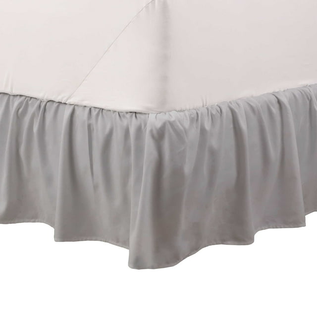 Martex 100 Microfiber Dust Ruffle Bed Skirt Hotel Quality, 16" Drop