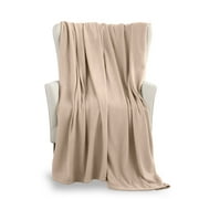 Martex Supersoft Fleece Blanket King Size - Fleece Bed Blanket – All-Season Warm Lightweight Anti-Static Throw Blanket - Blanket For Couch & Sofa (108 x 90 Inches, Beige)
