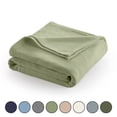 thumbnail image 1 of Martex Supersoft Fleece Bed Blanket – Lightweight All-Season – Twin Size – Sage Green, 1 of 8