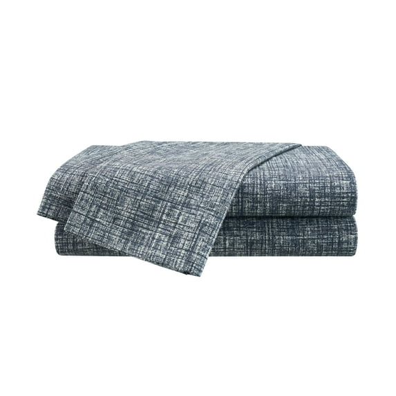 Martex Traditional Blue Solid Polyester/Microfiber Twin Sheet Set – 3pc
