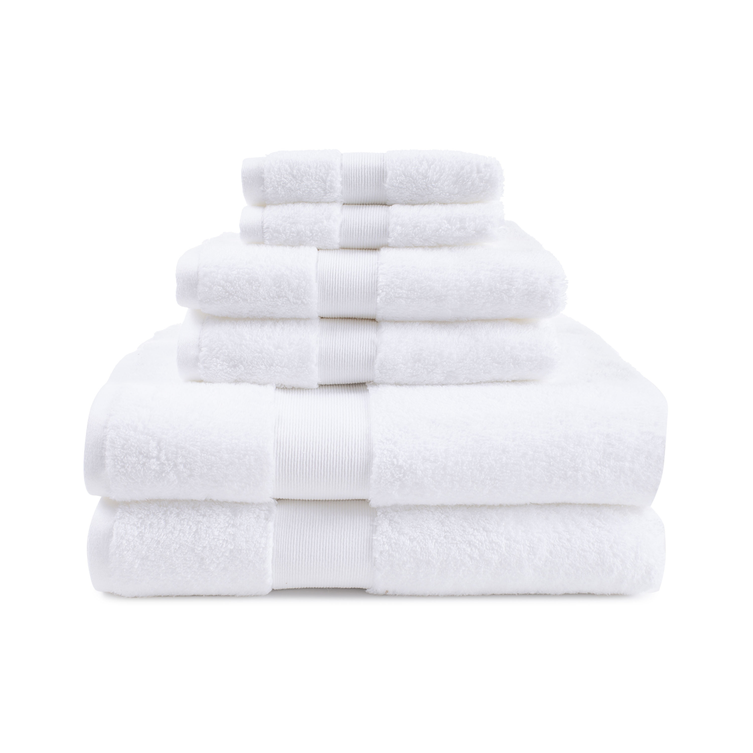 WestPoint Home White Cotton Quick Dry Bath Towel (Martex Egyptian