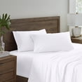 thumbnail image 1 of Martex Transitional, Traditional, Contemporary 220 Thread Count White Cotton Sheet Sets, Queen, 4 Pieces, 1 of 4