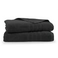thumbnail image 1 of Martex 2-Pack Bath Sheet Set | 100% Cotton Extra Large 33" x 65" Towels | Black, 1 of 4
