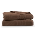thumbnail image 1 of Martex 2-Pack Bath Sheet Set | 100% Cotton Extra Large 33" x 65" Towels | Chocolate, 1 of 4