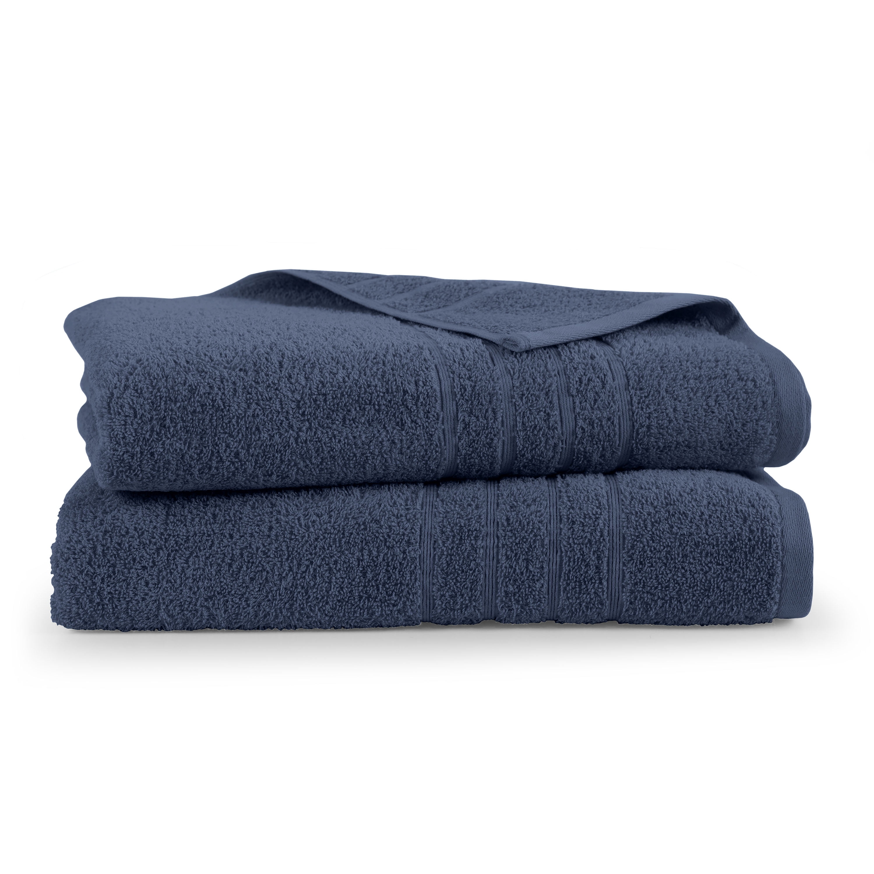 Martex 2-Pack Bath Sheet Set | 100% Cotton Extra Large 33" x 65" Towels | Estate Blue