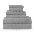 thumbnail image 1 of Martex 6-Piece Towel Set | 100% Cotton Soft & Absorbent Bath Towels | Monument Gray, 1 of 10