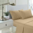 thumbnail image 1 of Martha Collection 1800 Series Embossed Deep Pocket Sheet Set - Super Soft & Wrinkle Free - Luxurious Bed Sheets Set (Twin Extra Long, Taupe), 1 of 3