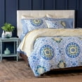 thumbnail image 1 of Martha Stewart Aria 100% Cotton 3pc Duvet Set-1 Duvet, 2 Pillow Shams, 1 of 5