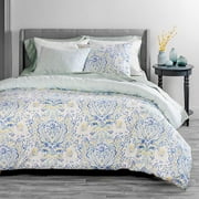 Martha Stewart Yasmin 100% Cotton 3pc Duvet Set-1 Duvet, 2 Pillow Shams