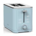 thumbnail image 1 of Martha Stewart 2 Slice Toaster, 10 Shade Settings, Removable Crumb Tray, Cord Wrap, Sky Blue, 1 of 5