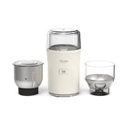 Martha Stewart 2-in-1 Electric Coffee & Spice Grinder, 2.5oz, Linen Cream