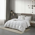 thumbnail image 1 of Martha Stewart 233 TC Tencel ™ Lyocell & Cotton Blend With Tencel & Polyester Filled Down Alternative Comforter 90" X 90" White Full/Queen 11.97 Lb-All Seasons, 1 of 5