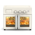thumbnail image 1 of Martha Stewart 34 QT French Door Air Fryer Toaster Oven, Countertop Convection, 12-in-1, Linen Cream, 1 of 9