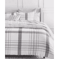 thumbnail image 1 of Martha Stewart Marcus Plaid 100% Cotton 3pc Duvet Set-1 Duvet, 2 Pillow Shams, 1 of 1