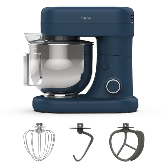 Martha Stewart 5.3qt, 12 Speed Electric Stand Mixer, Indigo Blue