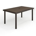 thumbnail image 1 of Martha Stewart 62" Indoor-Outdoor Patio Table with Engineered Wood Top in Brown Rattan Wicker, 1 of 11