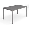 thumbnail image 1 of Martha Stewart 62" Indoor-Outdoor Patio Table with Gray Brushed Woodgrain Aluminum Finish, 1 of 11