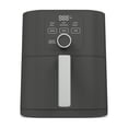 thumbnail image 1 of Martha Stewart 6QT Slim Air Fryer, 6-in-1, Ceramic Non-Stick, Caviar Gray, 1 of 8