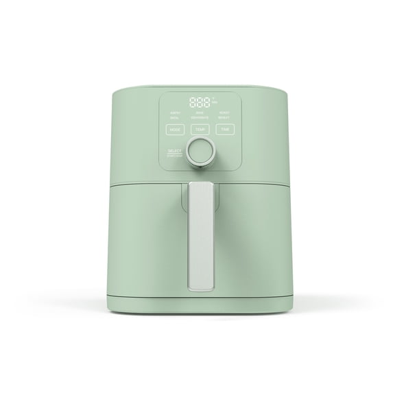 Martha Stewart 6QT Slim Air Fryer, 6-in-1, Ceramic Non-Stick, Honeydew Green
