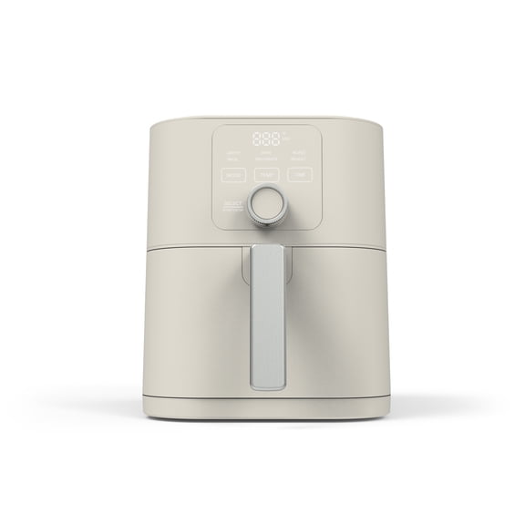 Martha Stewart 6QT Slim Air Fryer, 6-in-1, Ceramic Non-Stick, Linen Cream