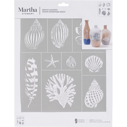 Martha Stewart Adhesive Silkscreen: Sea Life