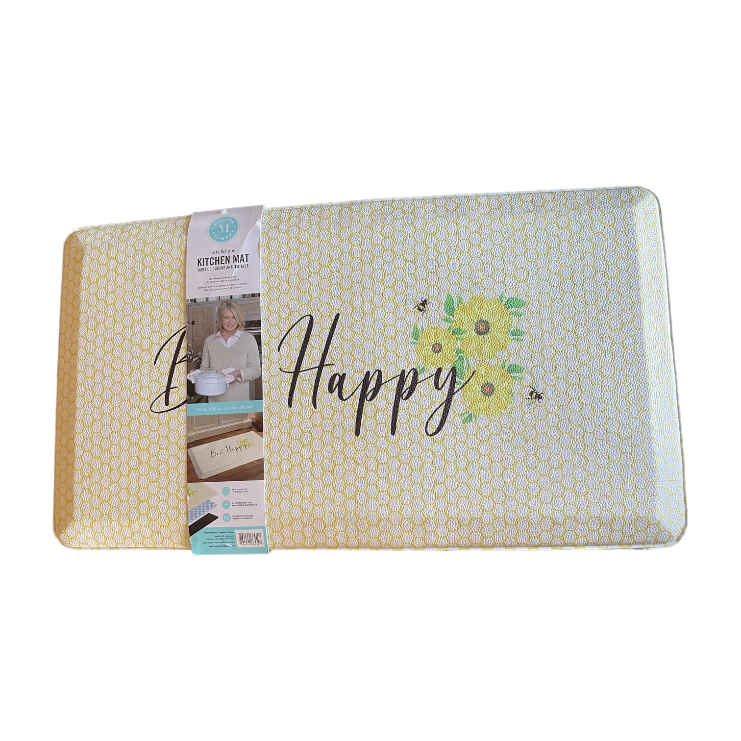 Martha Stewart AirInfused Memory Foam AntiFatigue Kitchen Mat, 20" x