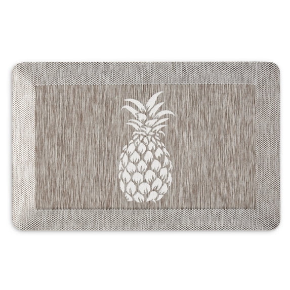 Martha Stewart Aloha Air Kitchen Mat, Coffee, 19.6" x 32"