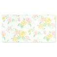 thumbnail image 1 of Martha Stewart Amber Floral Daisy Stripe Reverisble Water Resistant Kitchen Mat, Pink/Yellow, 20"x39", 1 of 12