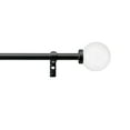 thumbnail image 1 of Martha Stewart Beaufort 3/4", Adjustable Curtain Rod and Finial Set, Matte Black, 66'' - 120'' Long, 1 of 6