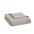 thumbnail image 1 of Martha Stewart Bedford Tile Chinchilla Grey Twin Bed Blanket, Soft Cozy Bedroom Blanket, Machine Washable, 1 of 5