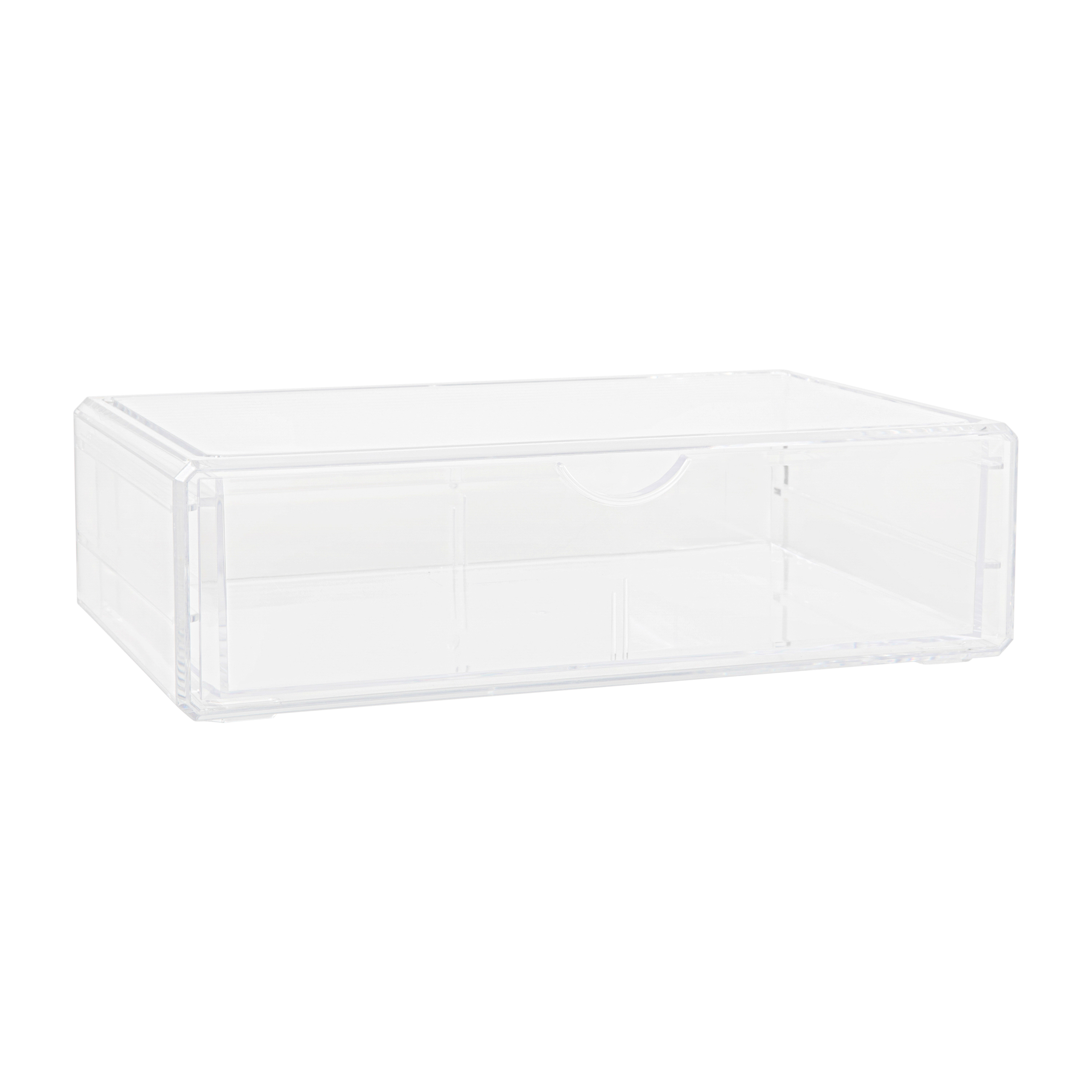 Martha Stewart Brody Plastic Stackable Office Desktop Organizer Box ...