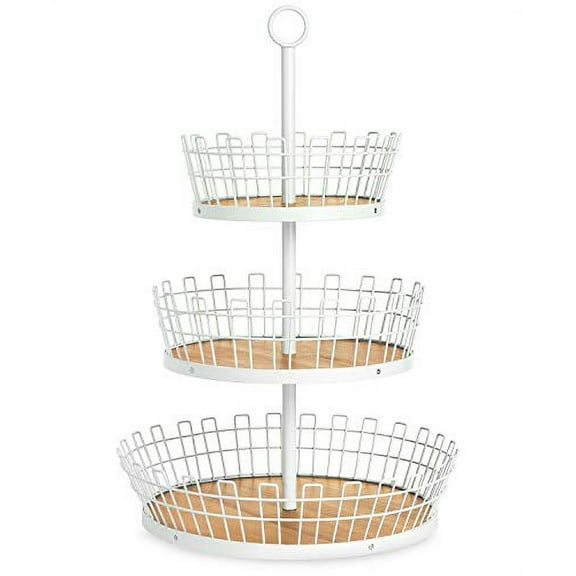 Martha Stewart Collection 3-Tiered Gray Basket, Created for Macys