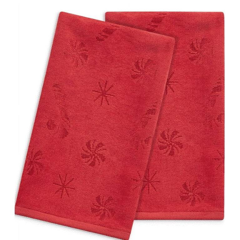Martha Stewart Collection Candy Cane Carved Hand Towel Set 16 X 28 Walmart