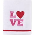 thumbnail image 1 of Martha Stewart Collection Hearts Embroidered Hand Towel, White Comb Hand Towels “16×28”, 1 of 3