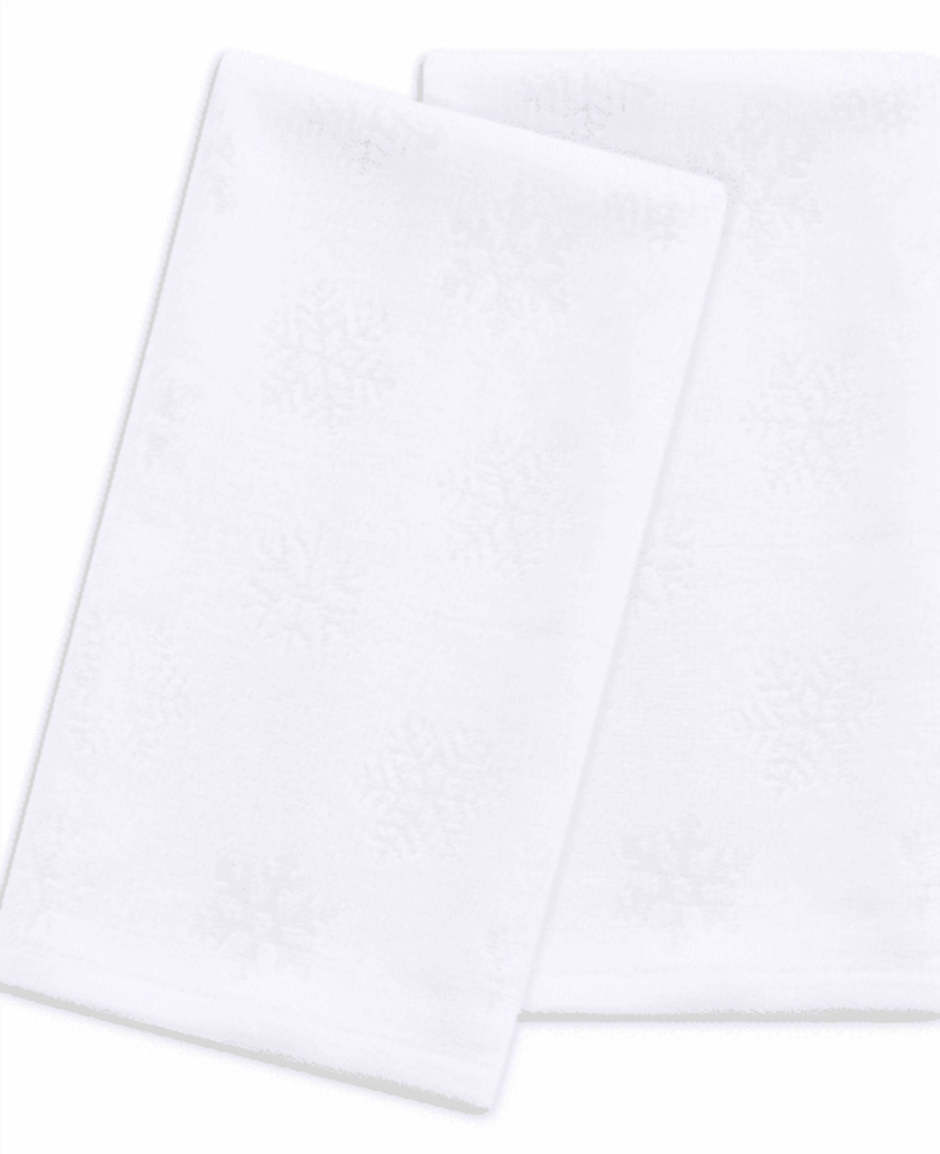 Martha Stewart Collection Snowflake Carved Hand Towel Set, 16" X 28"